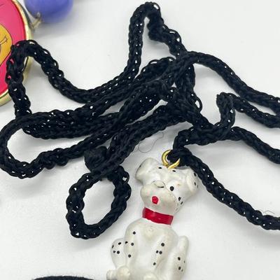 LOT 222J: Assorted Children's and Christmas Jewelry and Accessories: Barbie, Tweety Bird, WWF and More