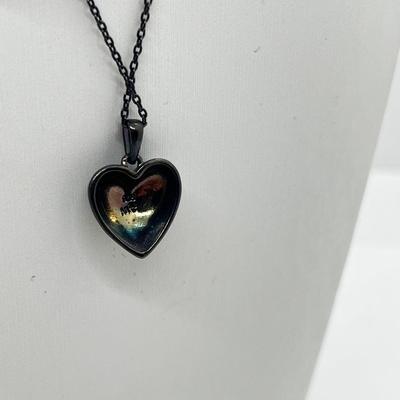 LOT 223J: Two Sterling Necklaces with Pendants-11 Grams