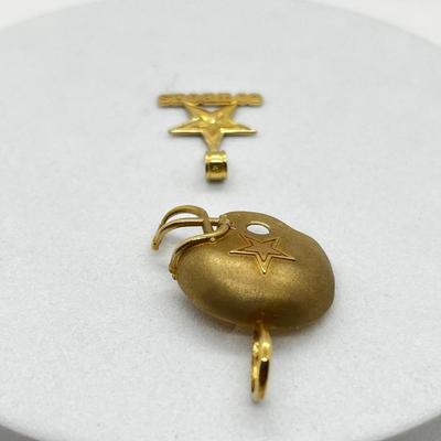 LOT 224J: 14K Yellow Gold Dallas Cowboys Charms-2.92 Grams