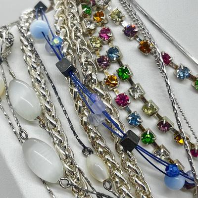 LOT 225J: Beautiful Collection of Costume Necklaces-Some New With Tags