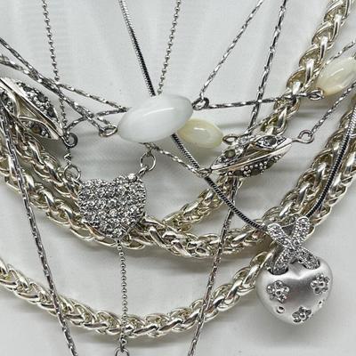 LOT 225J: Beautiful Collection of Costume Necklaces-Some New With Tags