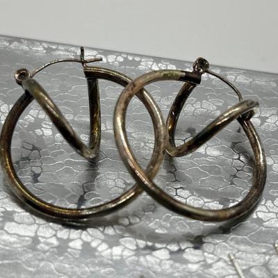 LOT 230J: Collection of Sterling Earrings-10.13 GTW