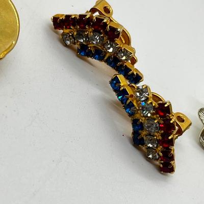 LOT 231J: Collection of Screw Back Earrings, Pendants and Pins