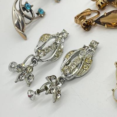 LOT 231J: Collection of Screw Back Earrings, Pendants and Pins