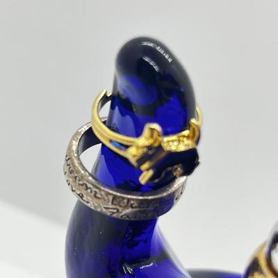 LOT 232J: Large Collection of Costume Rings Sizes 6-9