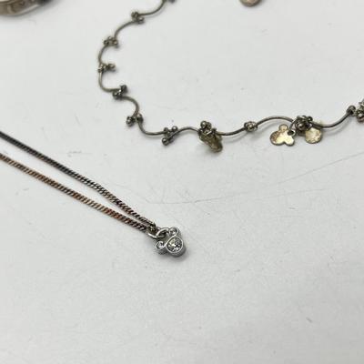 LOT 235J: Disney Jewelry Collection Including Sterling Rings Sizes 5-6-8