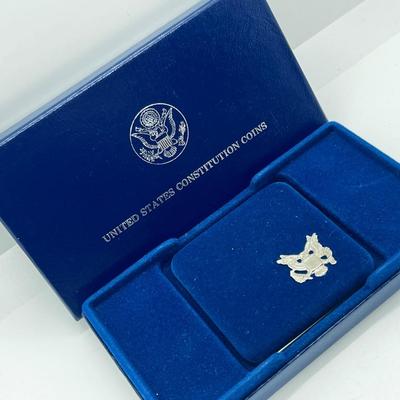 LOT 235J: 1987 US Constitution Silver Dollar Proof Coin-One Ounce .90 Silver
