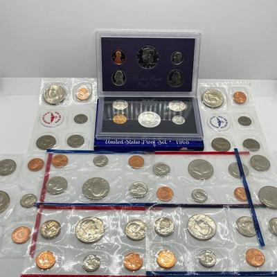LOT 238J: Large Collection of Uncirculated and Proof US Coin Sets