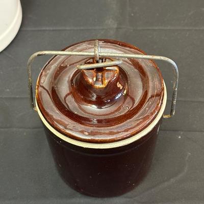 Vintage Canister, Crocks and Teapot