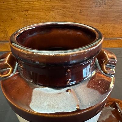 Vintage Canister, Crocks and Teapot