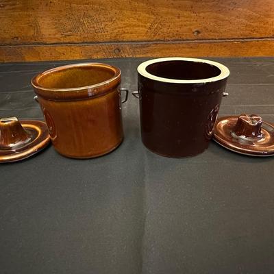 Vintage Canister, Crocks and Teapot