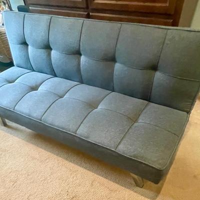 Serta Carson Convertible Sofa in Gray Fabric Upholstery