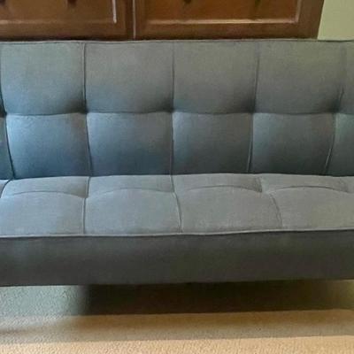 Serta Carson Convertible Sofa in Gray Fabric Upholstery