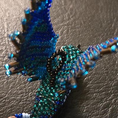 Beaded Hummingbird Ornament