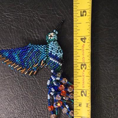 Beaded Hummingbird Ornament