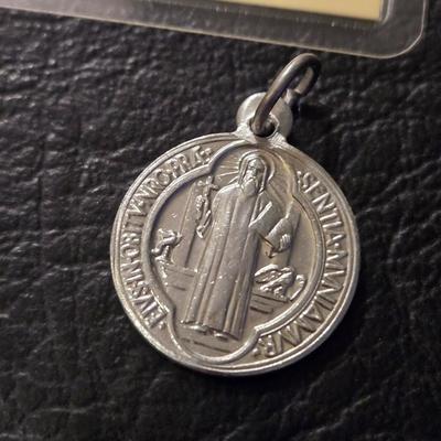 Religious Pendants (3) and Card