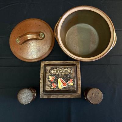 Treasure Craft Cheese Dish, Shakers and DRG Casserole Dish