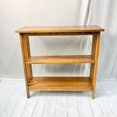 Lot P 643 Vintage Oak Three Tier Bookcase/TV Stand