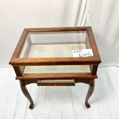 Lot P 645 Vintage Bombay Company Single Drawer Display Box End Table