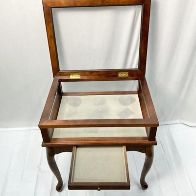 Lot P 645 Vintage Bombay Company Single Drawer Display Box End Table