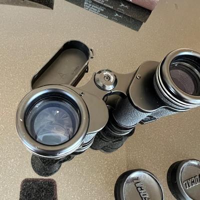 Vintage Binoculars + 2 Audubon Books
