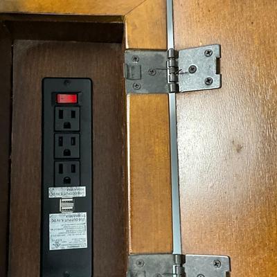 Lot P 654 Pair of Laflorn Chair Side End Tables with USB Ports & Outlets