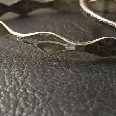 (2) Sterling Silver Bangles