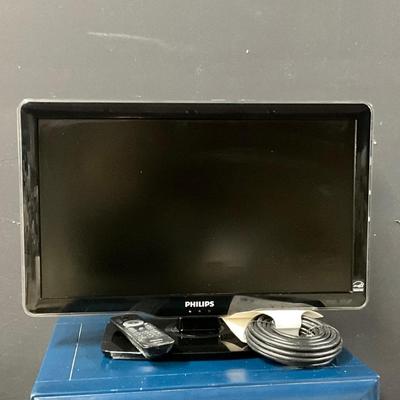 Lot P 667 Philips 22” TV with Remote & Cable