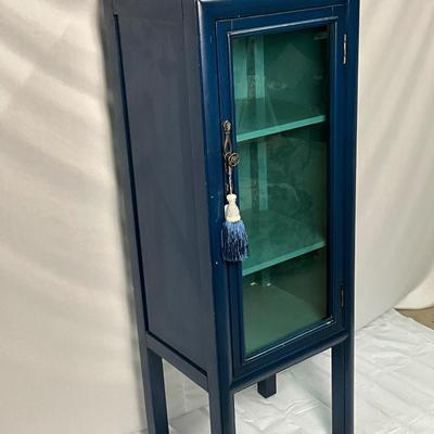 Lot P 668 NWT Pier 1 Imports Three Shelf Curio Cabinet with Tassel