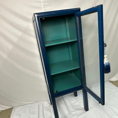 Lot P 668 NWT Pier 1 Imports Three Shelf Curio Cabinet with Tassel