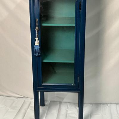 Lot P 668 NWT Pier 1 Imports Three Shelf Curio Cabinet with Tassel