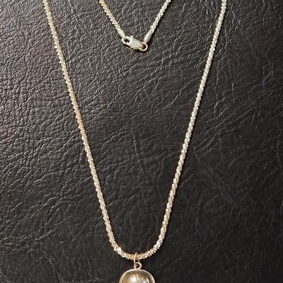 Sterling Silver Necklace with a Sailor Hat Pendant