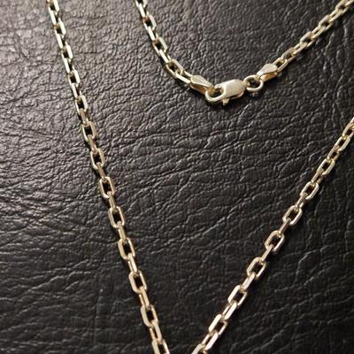 Sterling Silver Necklace with a Large Turquoise Pendant