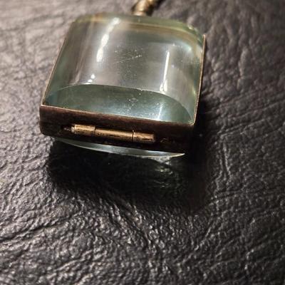 Sterling Silver and Glass Pendant