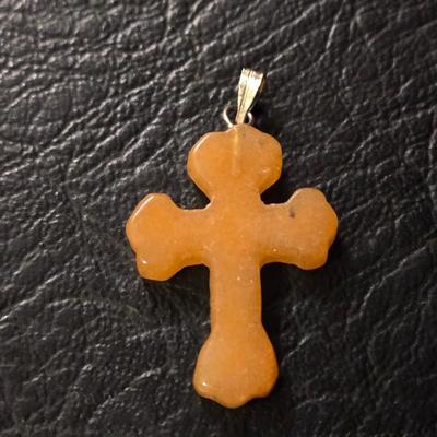 Aventurine Cross Pendant
