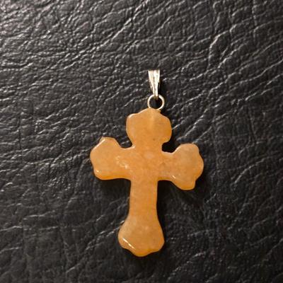 Aventurine Cross Pendant