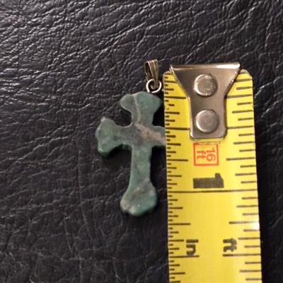 Green Aventurine Cross Pendant