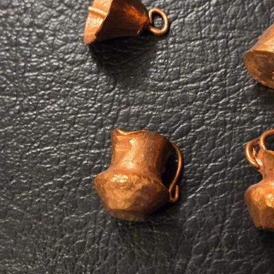 Copper Archery Pendant and Copper Vessels Charms