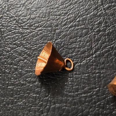 Copper Archery Pendant and Copper Vessels Charms
