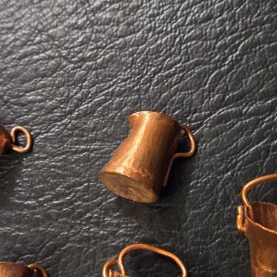 Copper Archery Pendant and Copper Vessels Charms