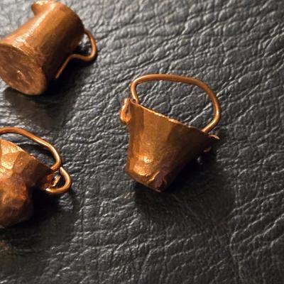 Copper Archery Pendant and Copper Vessels Charms
