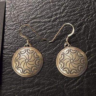 Sterling Silver Native American Earrings