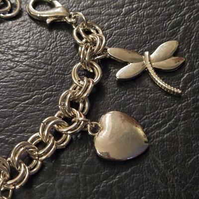 Silver Tone Charm Bracelet