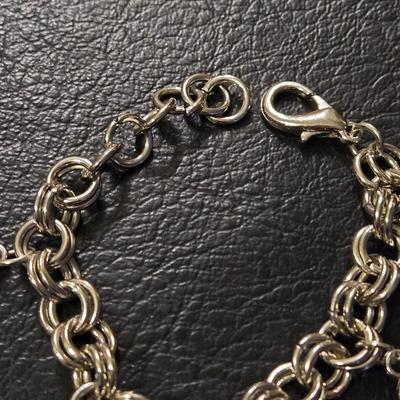 Silver Tone Charm Bracelet