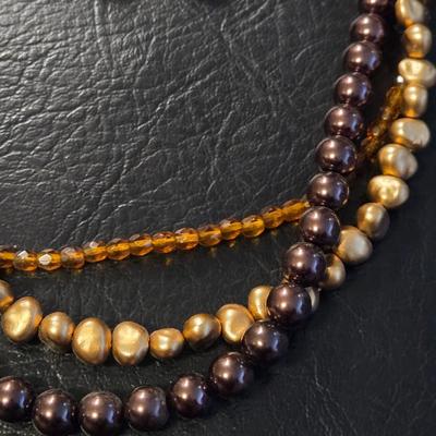 Beaded Necklace & Earrings Set