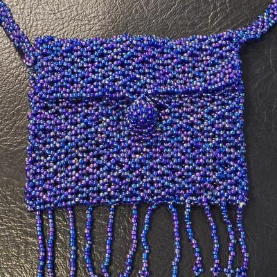 Seed Bead Pouch Necklace
