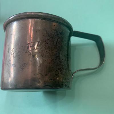 Bailey Banks & Biddle Sterling Childs Cup + Another Monogrammed