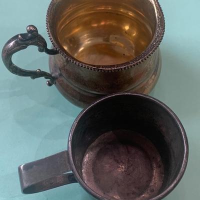 Bailey Banks & Biddle Sterling Childs Cup + Another Monogrammed