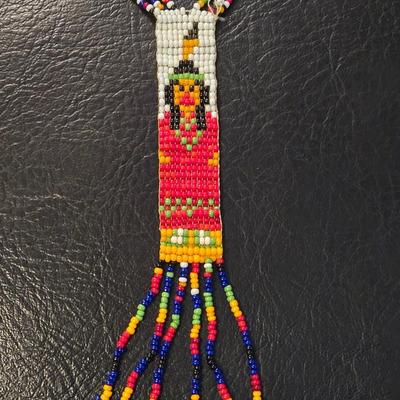 Vintage Beaded Native American Style Necklace