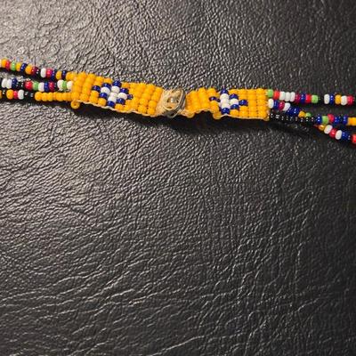 Vintage Beaded Native American Style Necklace